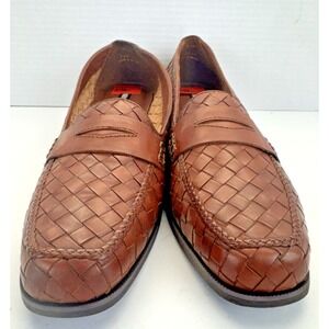 Larry Stuart Collection Women's Size 10.5 M 746175 Brown Penny Loafer Leather